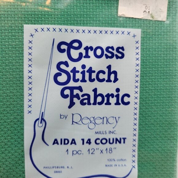 Aida 14 Count Lot of 8 Cross Stitch Fabric Cotton Asst Colors 12 x 18 Each - Picture 3 of 9